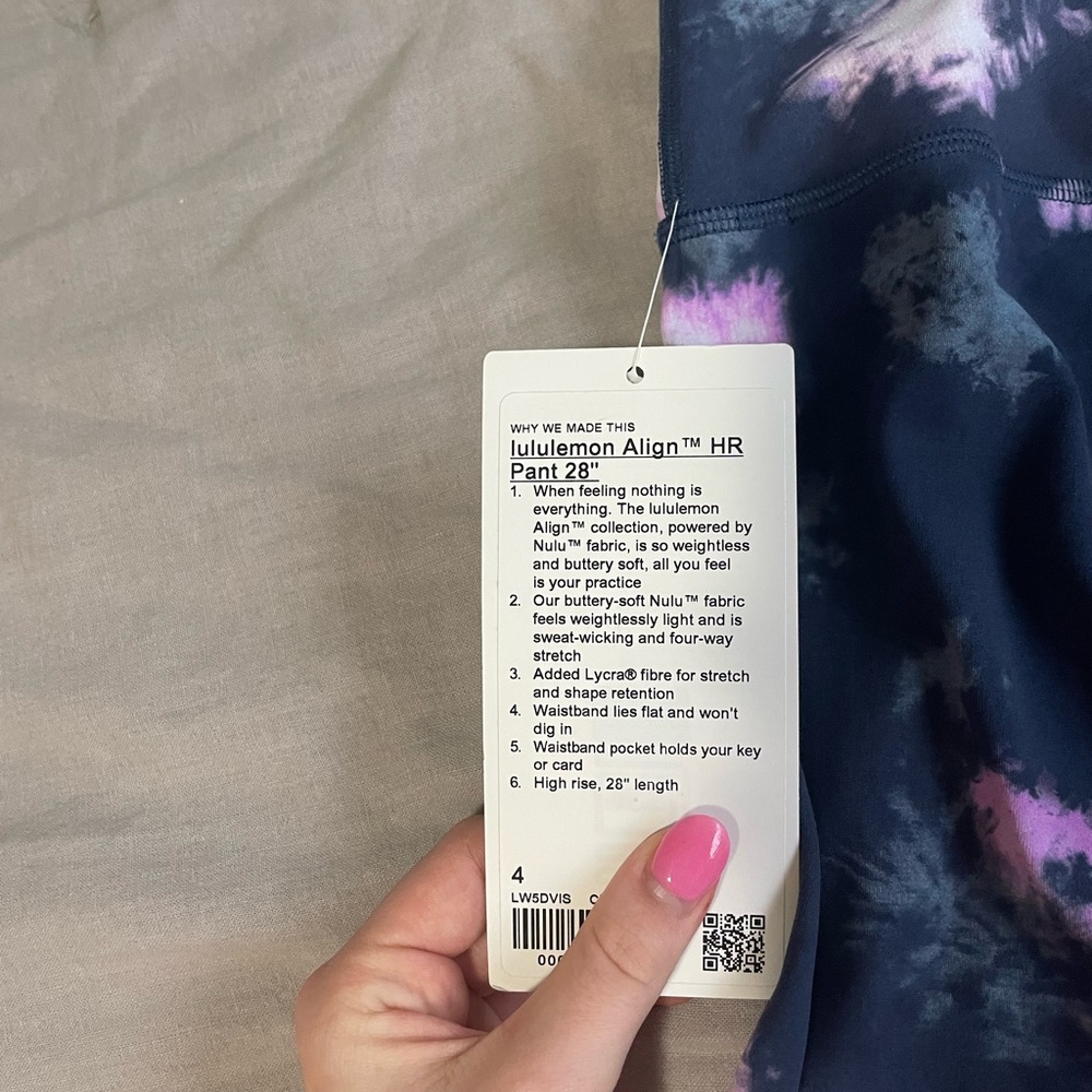 Lululemon align leggings pant 28” blue, galaxy